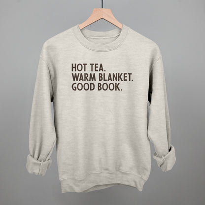 Hot Tea Warm Blanket Good Book