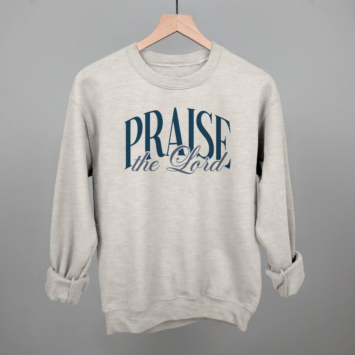 Praise The Lord Blue Script