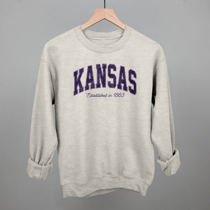 Kansas Varsity Arch (Purple)