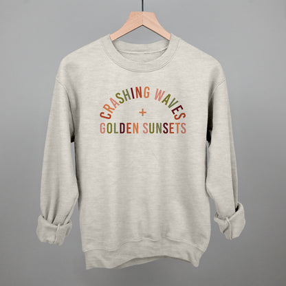 Crashing Waves And Golden Sunsets