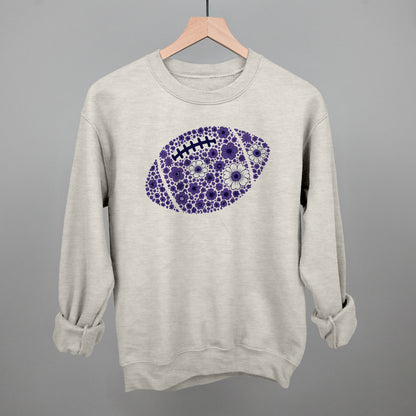 Floral Football Purple