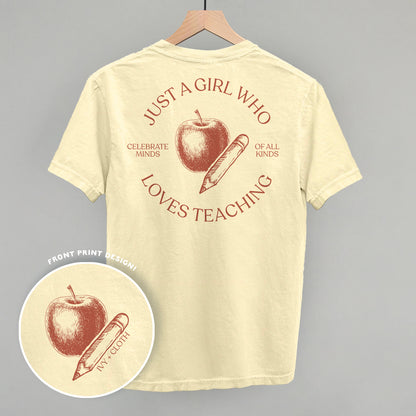 Just A Girl Who Loves Teaching (Back Print)