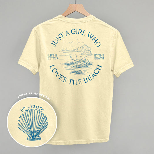 Just A Girl Who Loves The Beach (Back Print)