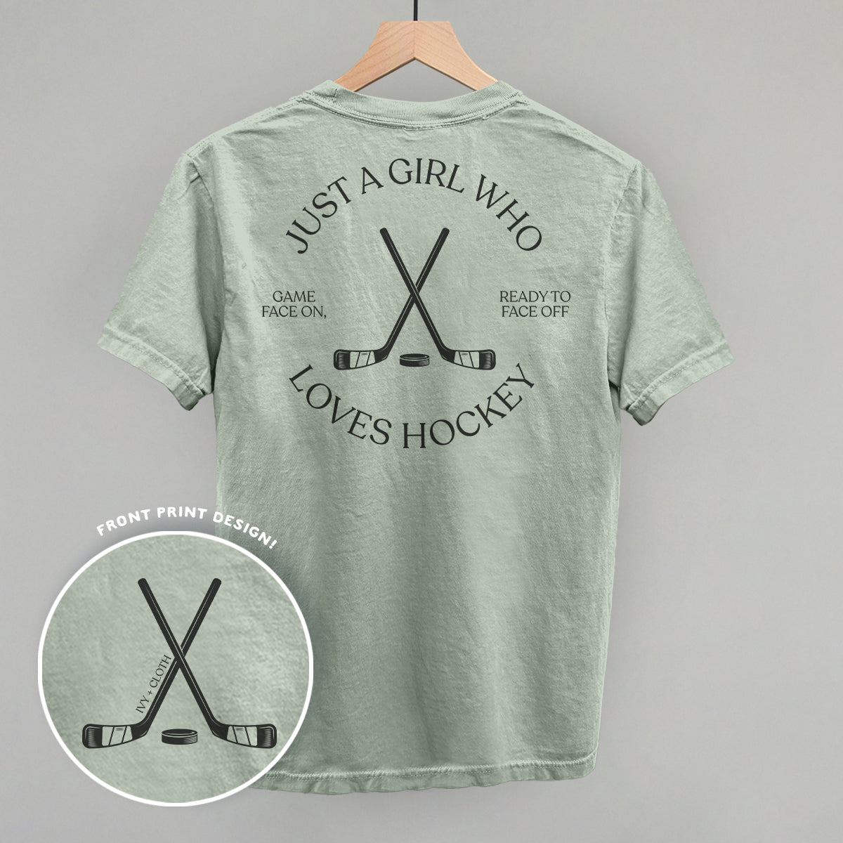 Just A Girl Who Loves Hockey (Back Print)