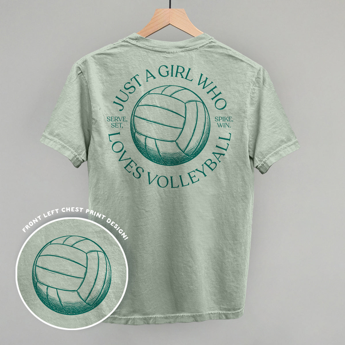 Just A Girl Who Loves Volleyball (Back Print)