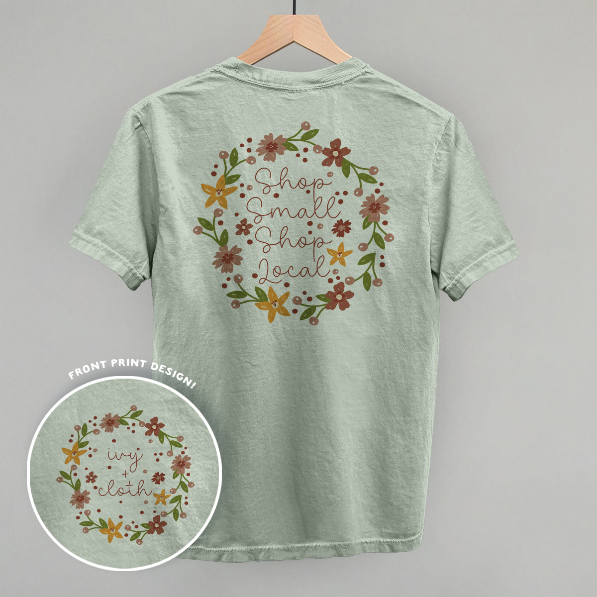 Shop Small Shop Local Back Print