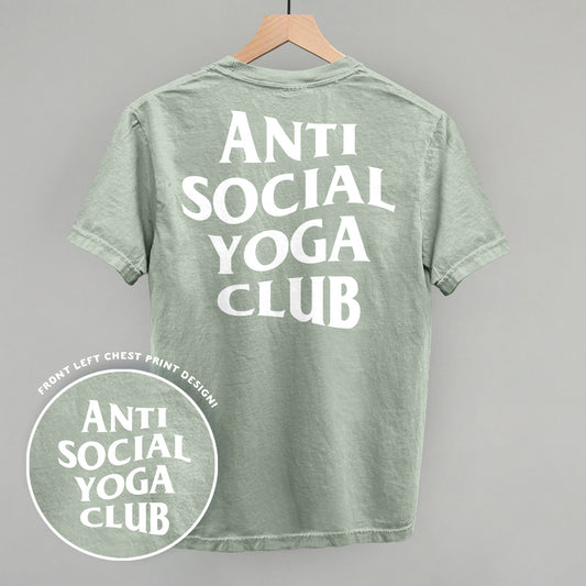 Anti Social Yoga Club (White) (Back Print)