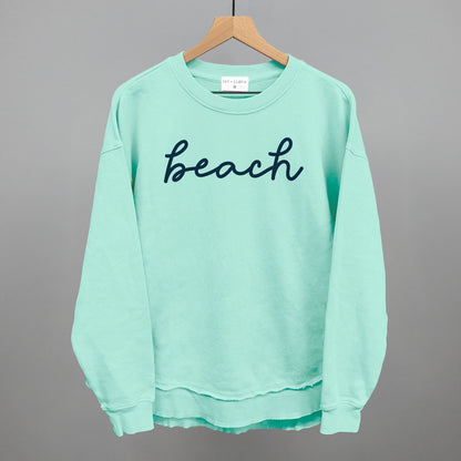Beach (Blue Script)