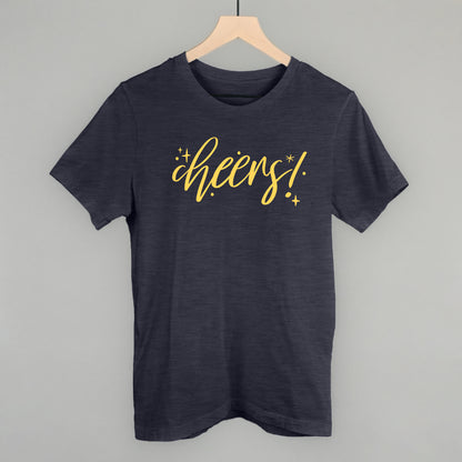 Cheers Gold Script + Sparkles