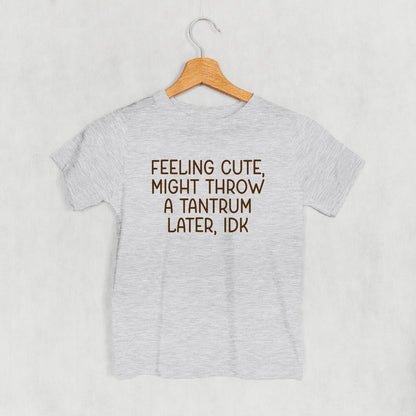 Feeling Cute Might Throw A Tantrum (Kids)
