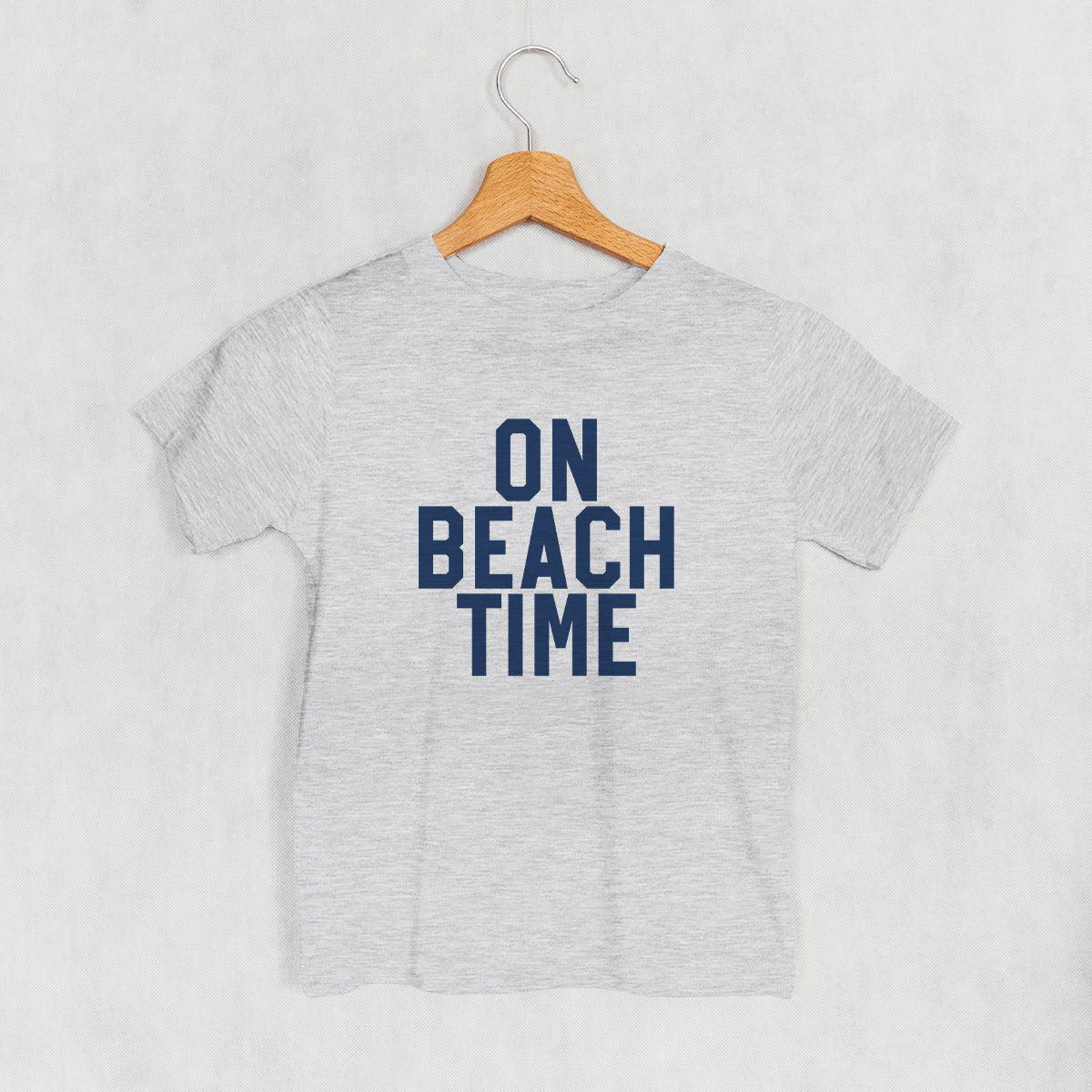 On Beach Time Block Letters (Kids)