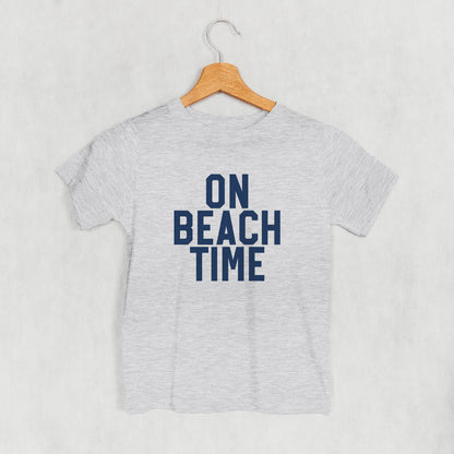 On Beach Time Block Letters (Kids)