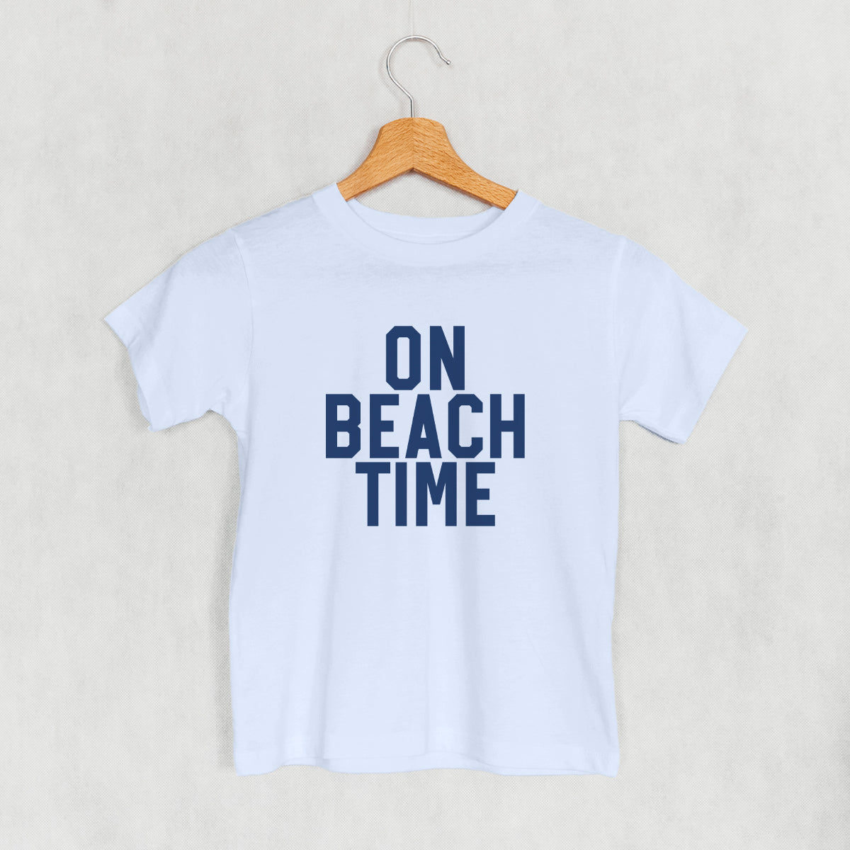 On Beach Time Block Letters (Kids)