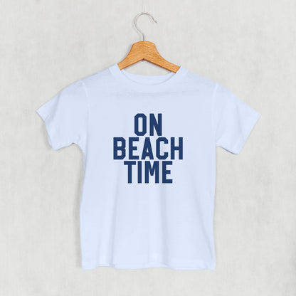 On Beach Time Block Letters (Kids)