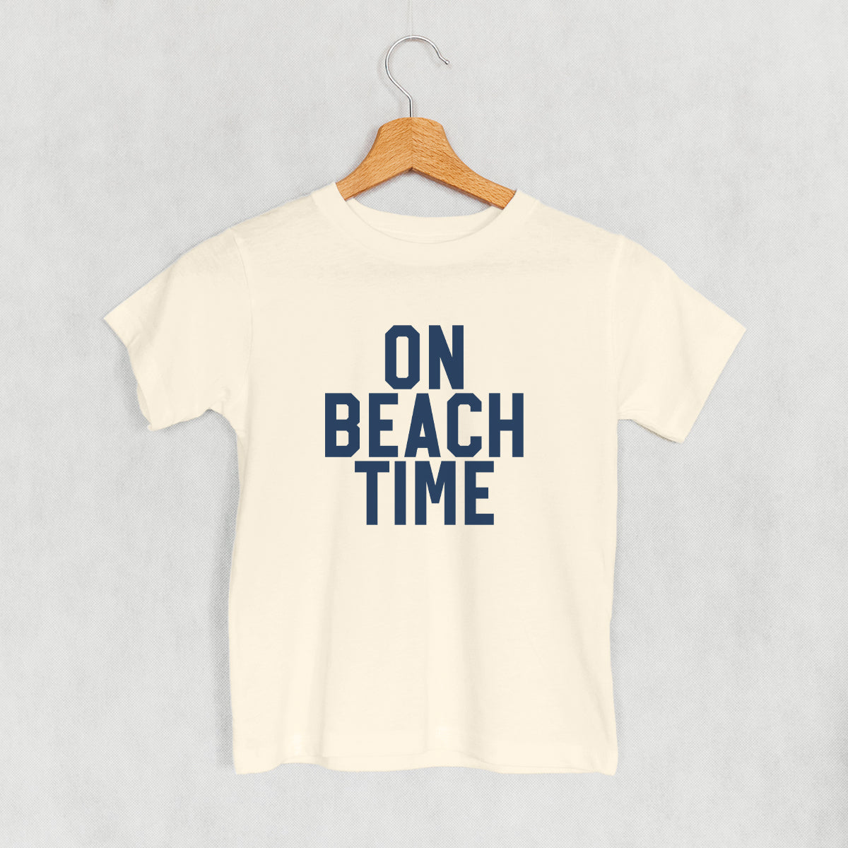 On Beach Time Block Letters (Kids)