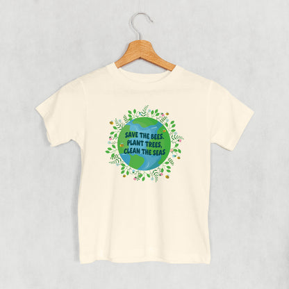 Save The Bees, Plant Trees Doodle (Kids)