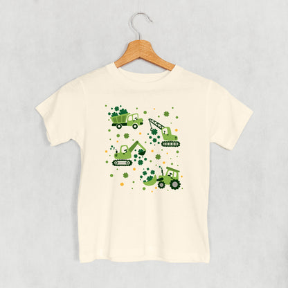 St. Patrick's Construction Vehicles + Clovers (Kids)
