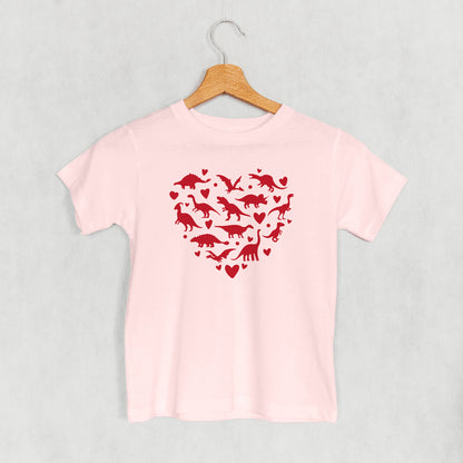 Dinosaur Red Heart (Kids)