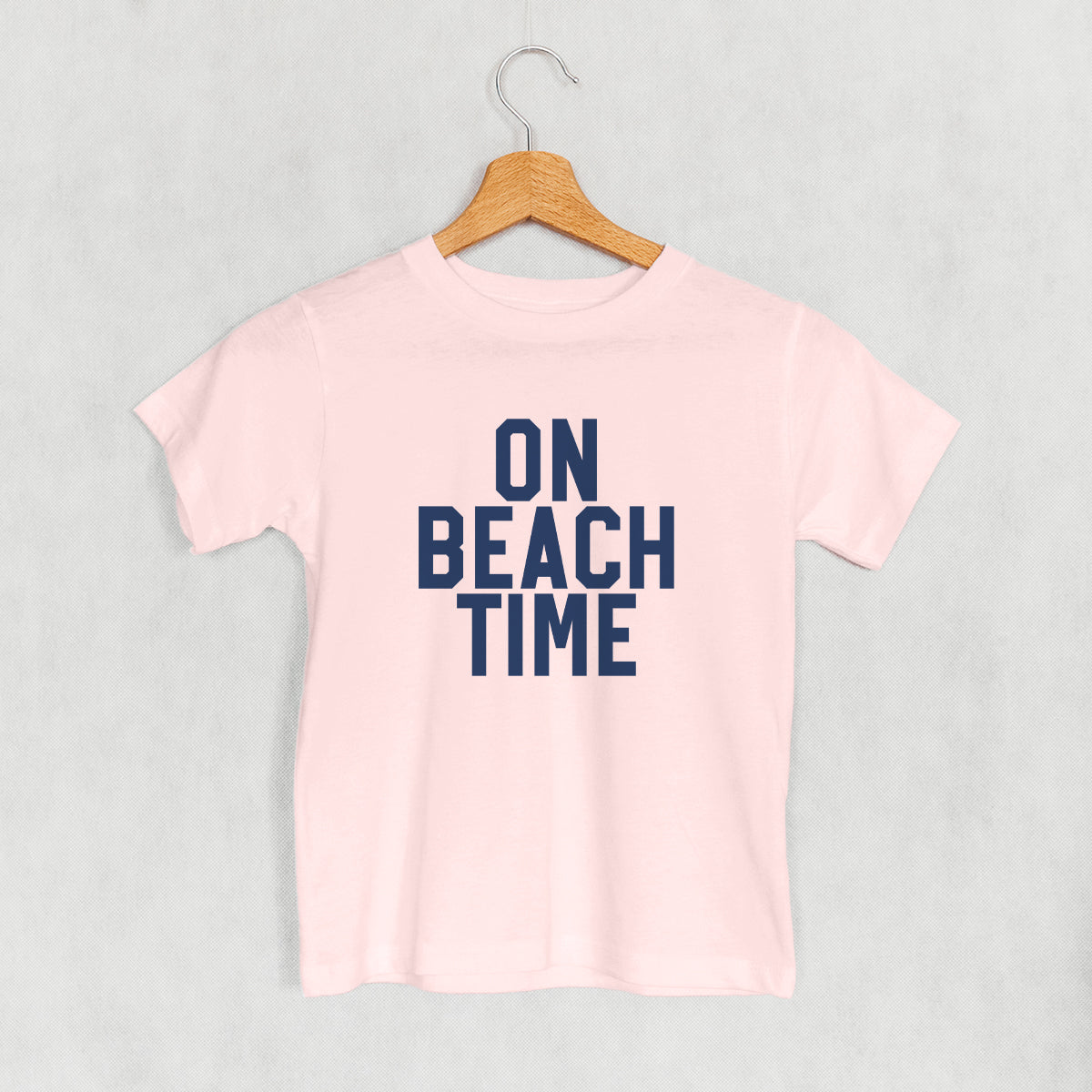 On Beach Time Block Letters (Kids)
