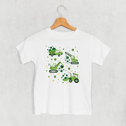 St. Patrick's Construction Vehicles + Clovers (Kids)