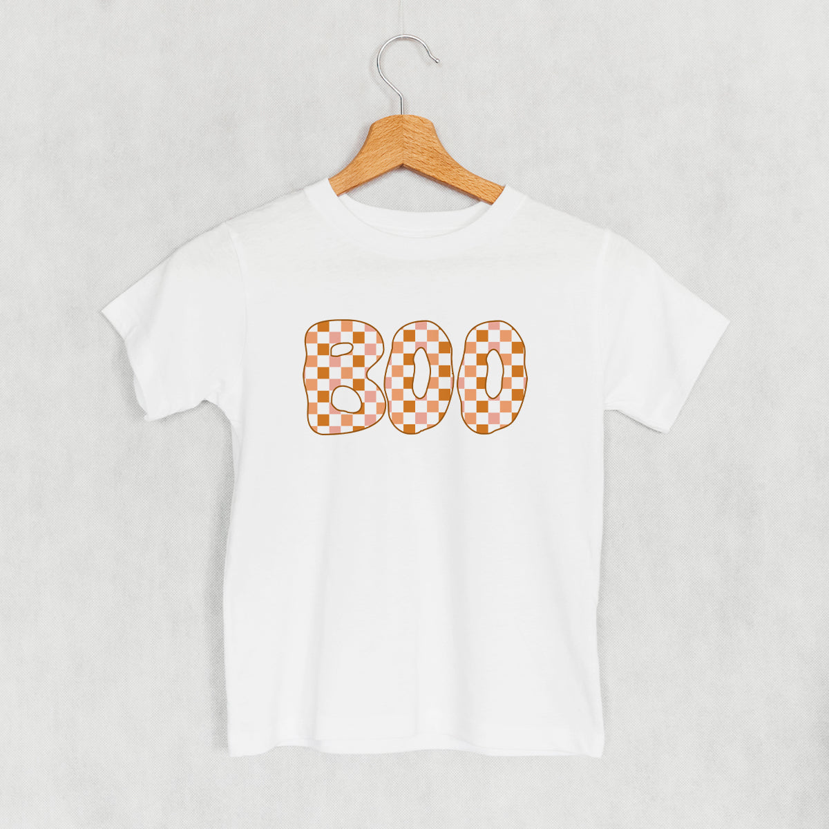 Boo Checkered (Pink & Orange) (Kids)