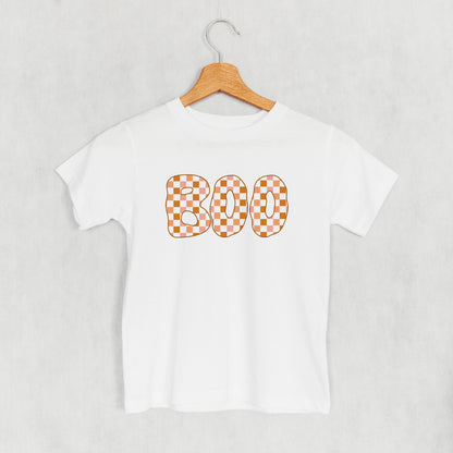 Boo Checkered (Pink & Orange) (Kids)