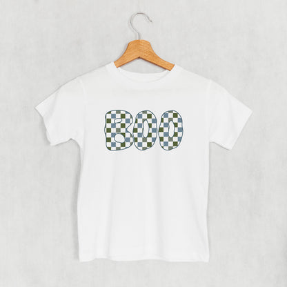 Boo Checkered (Blue & Green) (Kids)