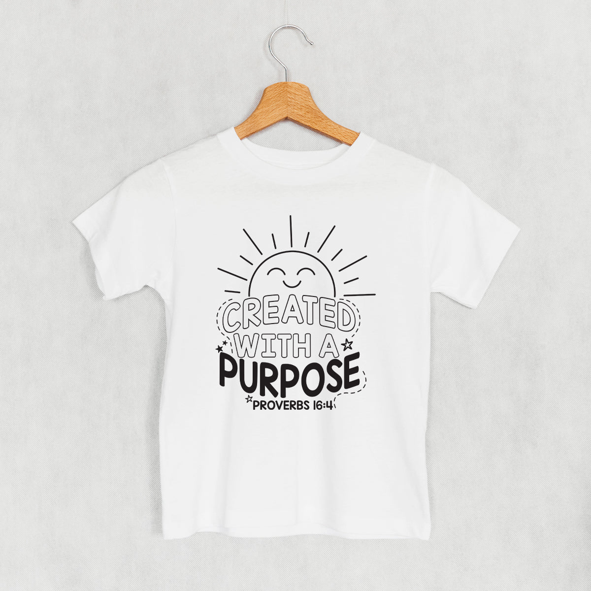 Proverbs Created With a Purpose Kids T Shirt