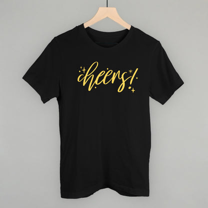 Cheers Gold Script + Sparkles