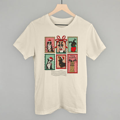 Dog Christmas Stamps Doodle