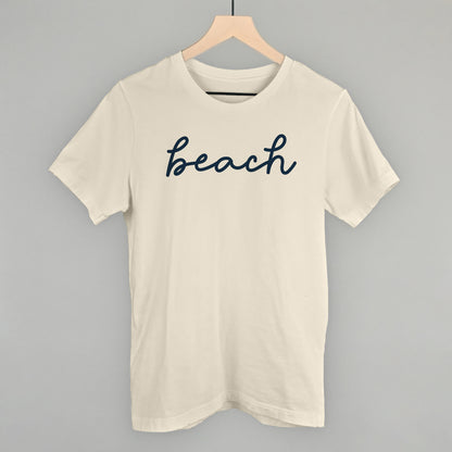Beach (Blue Script)