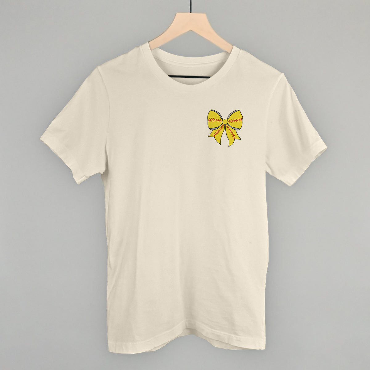 Softball Bow (Left Chest Print)