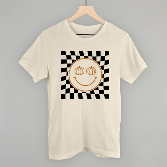 Pumpkin Smiley Face Checker