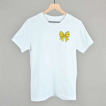 Softball Bow (Left Chest Print)