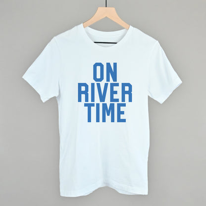 On River Time Block Letters