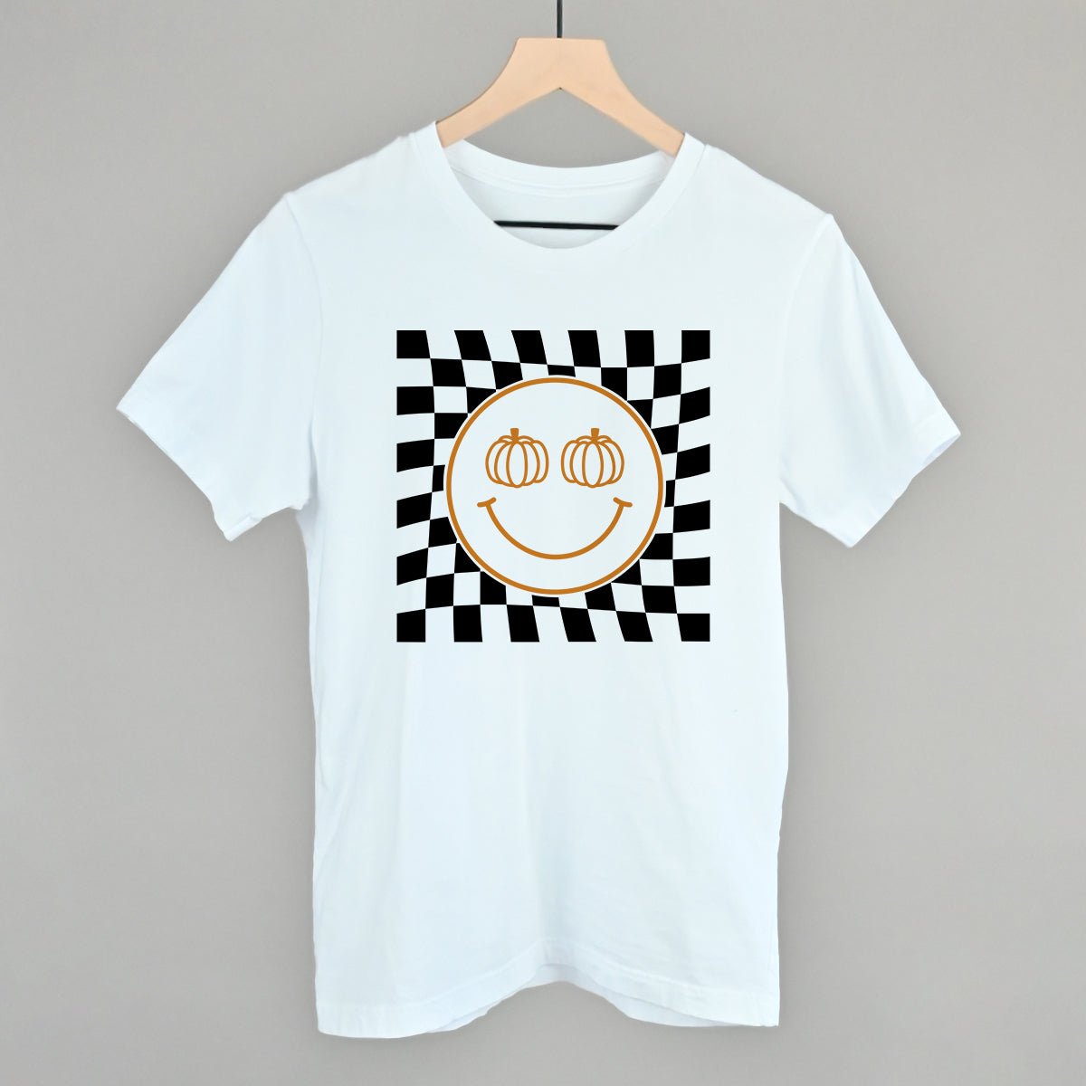 Pumpkin Smiley Face Checker