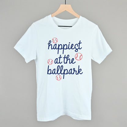 Happiest At The Ballpark Navy Script