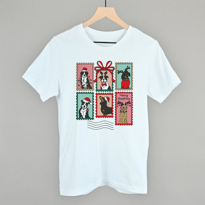 Dog Christmas Stamps Doodle