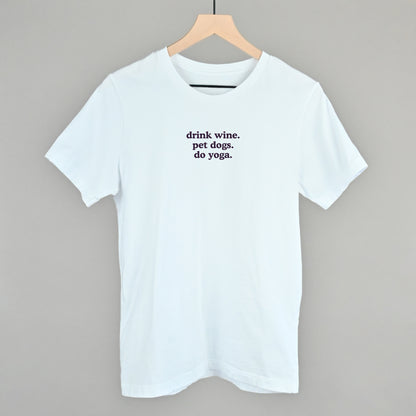 Drink Wine Pet Dogs Do Yoga