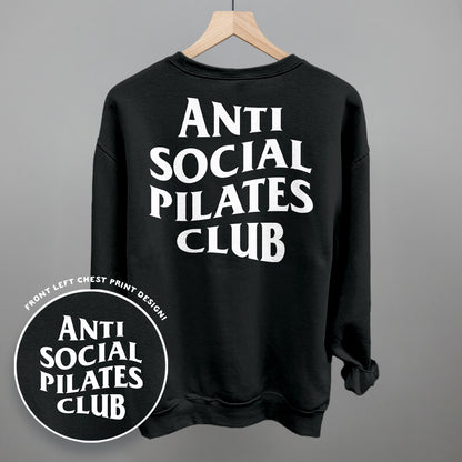 Anti Social Pilates Club (White) (Back Print)