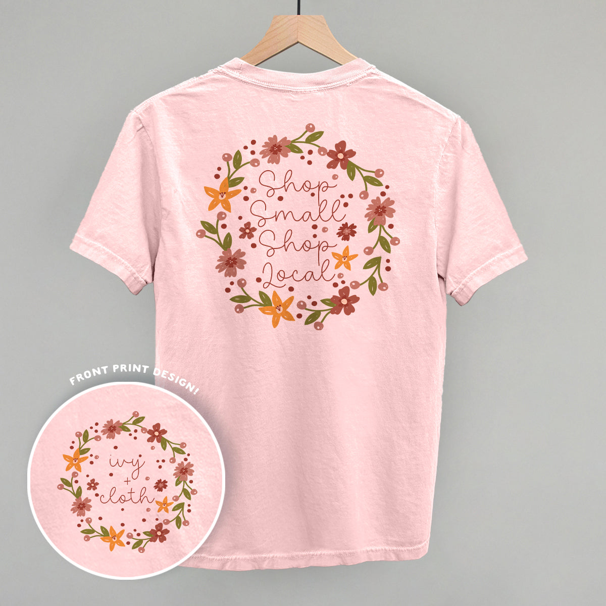 Shop Small Shop Local Back Print