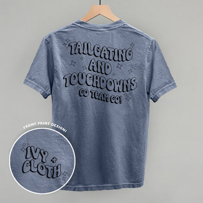 Tailgating and Touchdowns Black (Back Print)