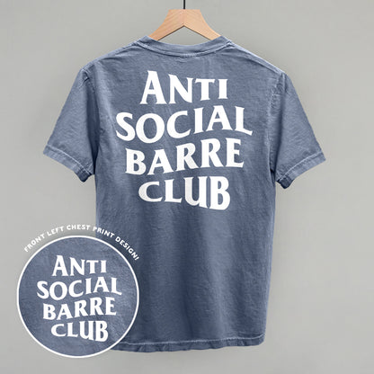 Anti Social Barre Club (White) (Back Print)