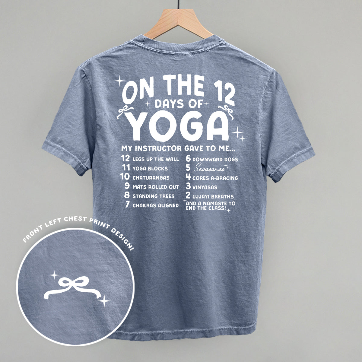 12 Days Of Yoga (Back Print)