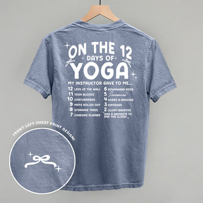 12 Days Of Yoga (Back Print)