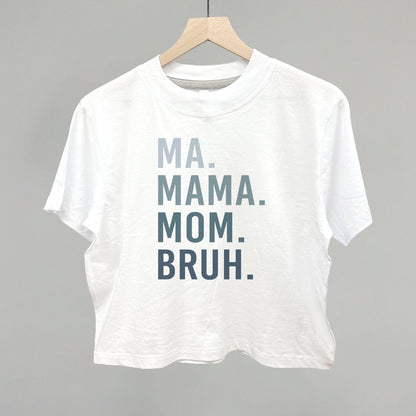 Ma Mama Mom Bruh Blue Gradient Text