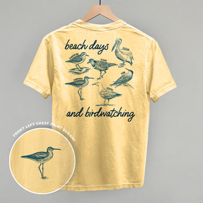 Beach Days And Birdwatching (Back Print)