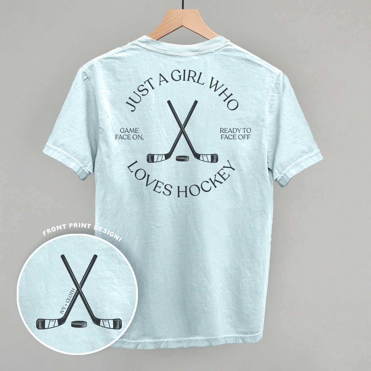 Just A Girl Who Loves Hockey (Back Print)