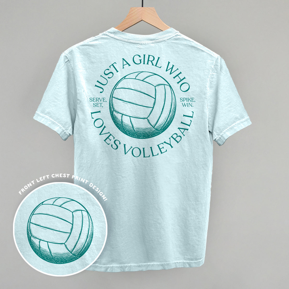 Just A Girl Who Loves Volleyball (Back Print)