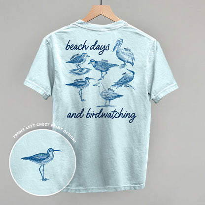 Beach Days And Birdwatching (Back Print)